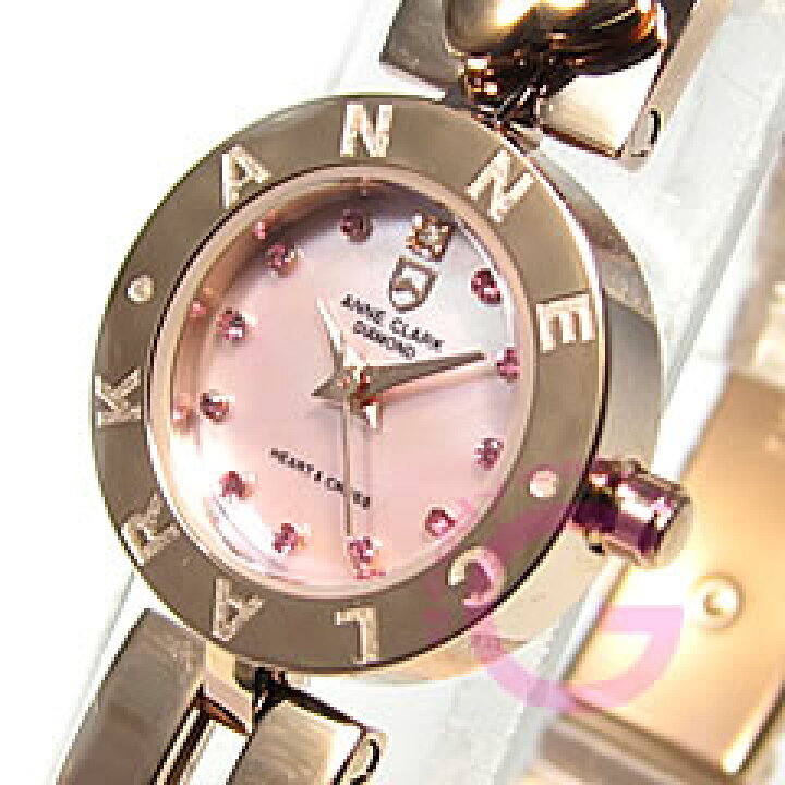 楽天市場 Anne Clark アンクラーク Am 10 17pg Am10 17pg ブレスタイプ マザーオブパール ダイヤモンド ピンクゴールド レディース 腕時計 あす楽対応 Levelseven