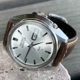 【中古品】【OH済み】SEIKO/セイコー 5ACTUS/5アクタス 23石 Cal.6106C キャリバー 機械式 自動巻き腕時計 精工舎諏訪工場/SS 1969年 11月製造品 動作確認済み クリーニング/ケース磨き/風防磨きクリーニング アンティークウォッチ 中三針 イタリアンレザーベルト付き