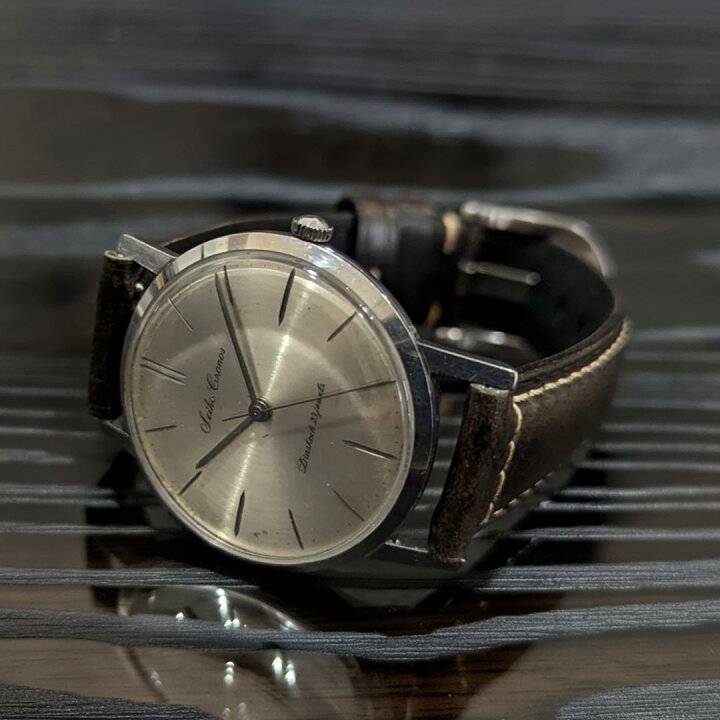 中古品/美品】【OH済み】SEIKO/セイコー Cronos/クロノス 23石 機械式 