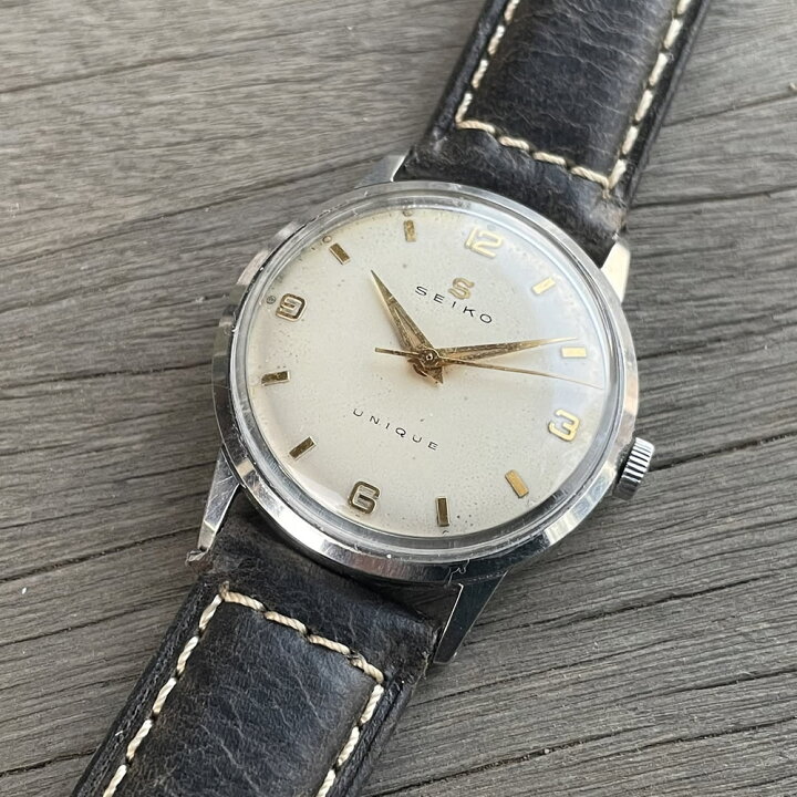 精度良好】SEIKO UNIQUE （セイコー ユニーク）ビンテージ手巻き時計