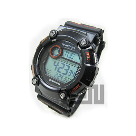 Armitron （アーミトロン） 40-8229MBLK デジタル ブラック ラバーベルト メンズウォッチ 腕時計 【あす楽対応】
