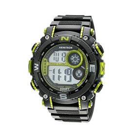 Armitron （アーミトロン） 40-8260LGN デジタル ブラック×グレー ラバーベルト メンズウォッチ 腕時計【あす楽対応】