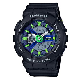 CASIO BABY-G カシオ ベビーG BA-110PP-1A/BA-110PP-1A Punching Pattern Series/パンチング・パターン・シリーズ アナデジ ブラック/ブルー レディース 腕時計 日本版型番:BA-110PP-1AJF/BA110PP-1AJF