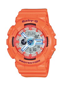 【並行輸入品】 CASIO BABY-G カシオ ベビーG BA-110SN-4A/BA110SN-4A BIG CASE SERIES/ビッグケース シリーズ アナデジ オレンジ レディース 腕時計 BA-110SN-4AJF/BA110SN-4AJF