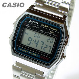 CASIO カシオ A-158WA-1/A158WA-1 スタンダード デジタル メンズ クロノグラフ シルバー キッズ 子供 かわいい チープカシオ チプカシ 腕時計 【あす楽対応】