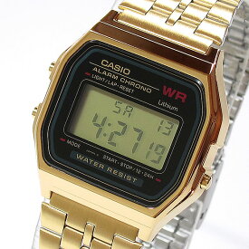 CASIO カシオ A-159WGEA-1/A159WGEA-1 スタンダード デジタル メンズ クロノグラフ ゴールド キッズ 子供 かわいい チープカシオ チプカシ 腕時計