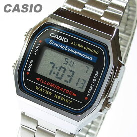 CASIO カシオ A-168WA-1 スタンダード デジタル メンズ クロノグラフ シルバー キッズ 子供 かわいい チープカシオ チプカシ 腕時計 【あす楽対応】