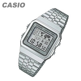 CASIO カシオ A-500WA-7/A500WA-7 スタンダード デジタル メンズ ワールドタイム クロノグラフ シルバー キッズ 子供 かわいい チープカシオ チプカシ 腕時計