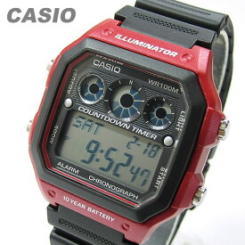 CASIO カシオ AE-1300WH-4A/AE1300WH-4A スポーツ デジタル ブラック/レッド キッズ 子供 かわいい メンズ/ユニセックス チープカシオ チプカシ 腕時計