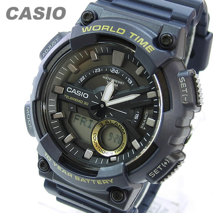楽天市場】CASIO カシオ AEQ-110W-2A/AEQ110W-2A アナデジ スポーツ 