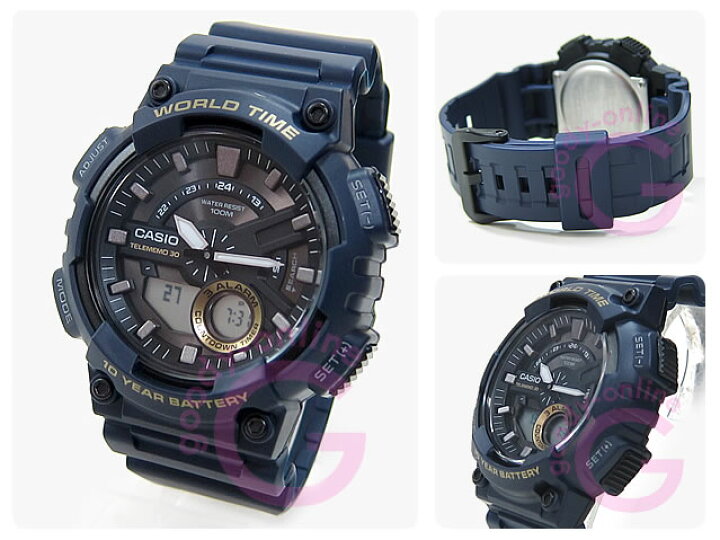 楽天市場】CASIO カシオ AEQ-110W-2A/AEQ110W-2A アナデジ スポーツ 