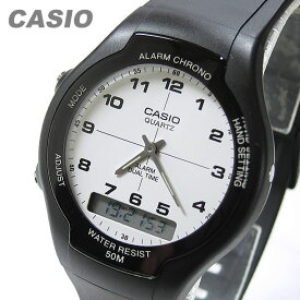 CASIO カシオ AW-90H-7B/AW90H-7B ベーシック アナデジ ホワイトダイアル キッズ 子供 かわいい メンズ/ユニセックス チープカシオ チプカシ 腕時計