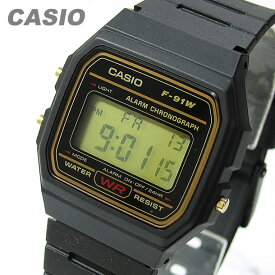 【メール便送料無料】 CASIO カシオ F-91WG-9/F91WG-9 スタンダード ゴールドダイアル キッズ 子供 かわいい ユニセックス チープカシオ チプカシ 腕時計 【あす楽対応】