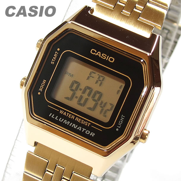 CASIO カシオ LA-680WGA-1/LA680WGA-1 スタンダード デジタル ゴールド キッズ 子供 かわいい レディース チープカシオ  チプカシ 腕時計 | LEVELSEVEN