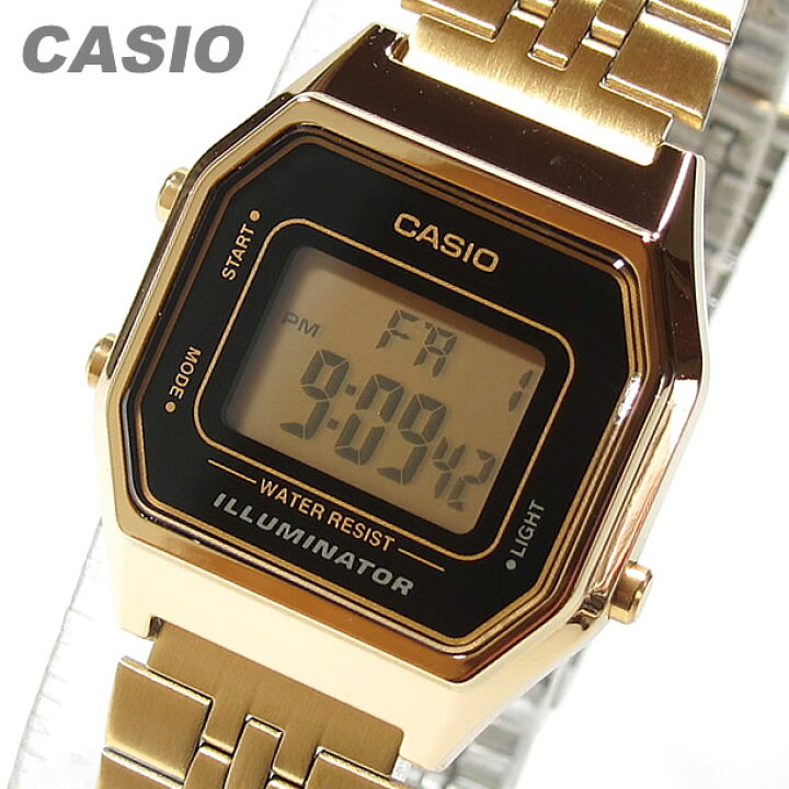 市場】CASIO カシオ LA-680WGA-1 LA680WGA-1 スタンダード デジタル ゴールド キッズ 子供 かわいい レディース チープ カシオ チプカシ 腕時計 : LEVELSEVEN