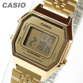 CASIO カシオ LA-680WGA-9/LA680WGA-9 スタンダード デジタル オールゴールド キッズ 子供 かわいい レディース チープカシオ チプカシ 腕時計 【あす楽対応】