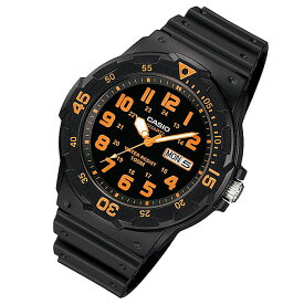 CASIO カシオ MRW-200H-4B/MRW200H-4B スポーツギア ミリタリーテイスト オレンジインデックス ペアモデル キッズ 子供 かわいい メンズ チープカシオ チプカシ 腕時計