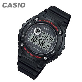 CASIO カシオ W-216H-1A/W216H-1A スタンダード デジタル ブラック キッズ 子供 かわいい メンズ チープカシオ チプカシ 腕時計