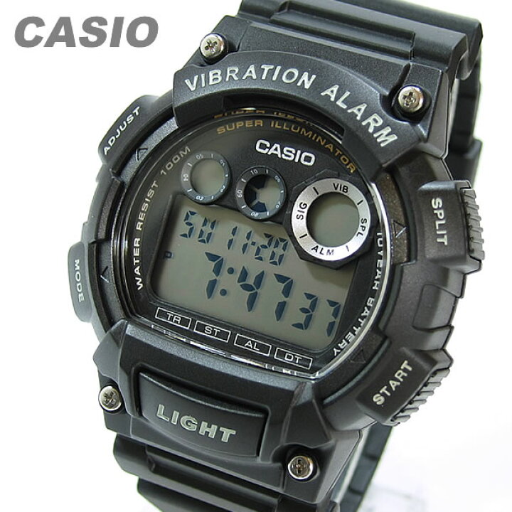 楽天市場】CASIO カシオ W-735H-1A/W735H-1A スポーツ デジタル 