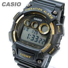 CASIO カシオ W-735H-1A2/W735H-1A2 スポーツ デジタル ブラック/ゴールド キッズ 子供 かわいい メンズ チープカシオ チプカシ 腕時計