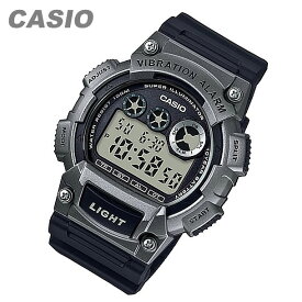 CASIO カシオ W-735H-1A3/W735H-1A3 スポーツ デジタル ブラック/シルバー キッズ 子供 かわいい メンズ チープカシオ チプカシ 腕時計