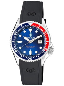 DEEP BLUE（ディープブルー）ダイバーズウォッチ PRO DIVER 200 41MM 20気圧防水 CITIZEN/シチズン ミヨタ クォーツムーブメント PEPS/ペプシベゼル ブルー文字盤 prod-peps 腕時計