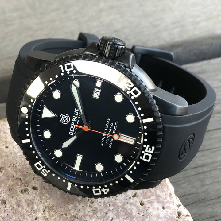 SEIKO 自動巻き時計 300m防水 黒 退屈