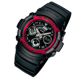 【並行輸入品】 CASIO G-SHOCK カシオ Gショック AW-591-4A/AW591-4A アナデジ ブラック×レッド メンズウォッチ 腕時計 日本版型番：AW-591-4AJF/AW591-4ARJF