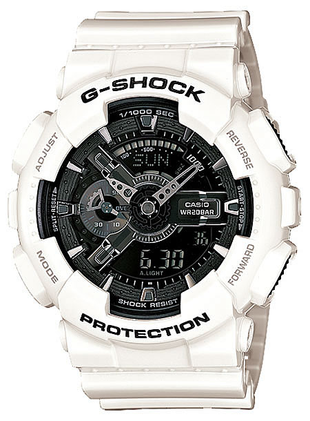 【並行輸入品】 CASIO G-SHOCK カシオ Gショック GA-110GW-7A/GA110GW-7A White and Black  Series/ホワイト＆ブラックシリーズ アナデジコンビ 速度計測 ホワイト×ブラック メンズウォッチ 腕時計 