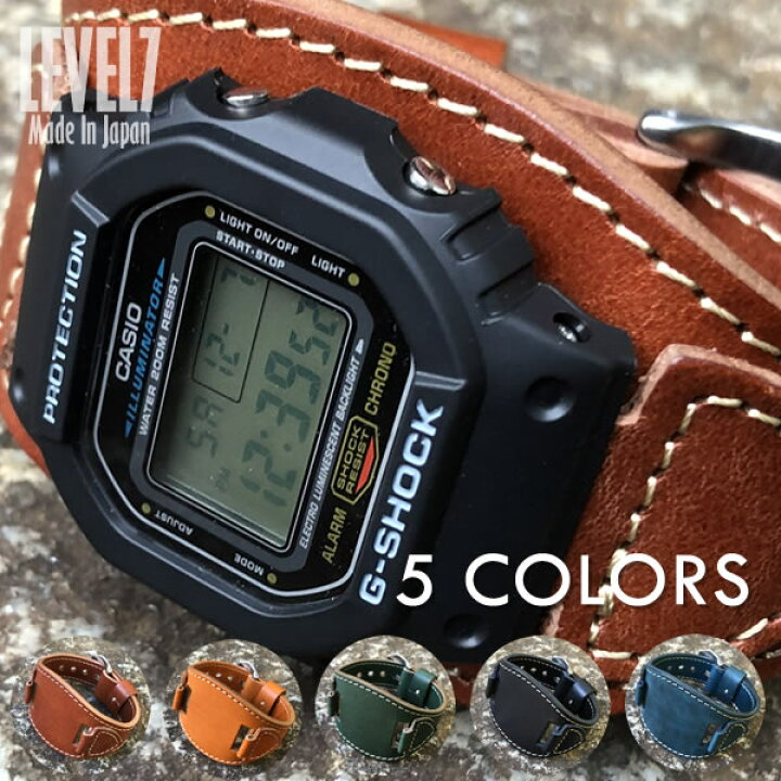 楽天市場】日本製 ハンドメイド レザーベルト付き CASIO カシオ G 