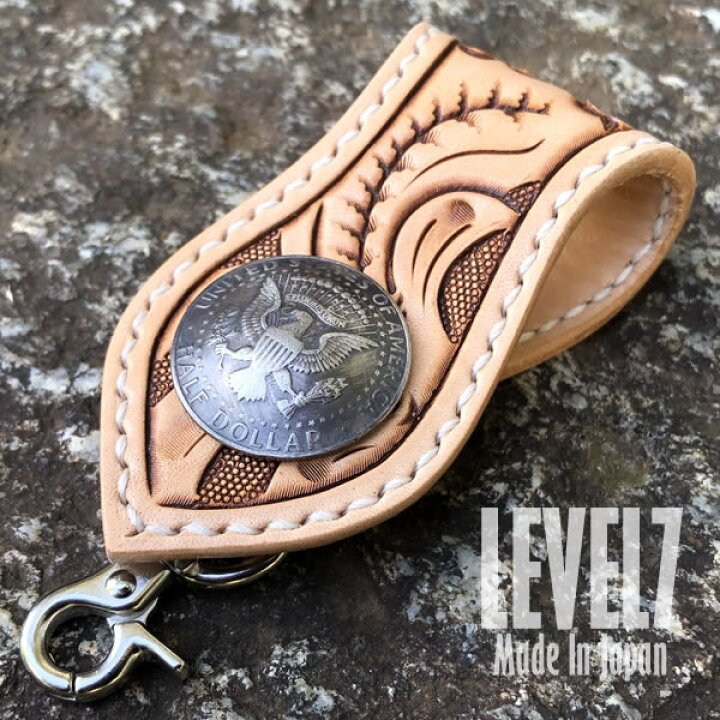 楽天市場】ベルトループ/キーホルダー 総手縫い フラワーカービング  