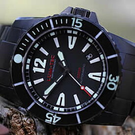 【世界限定ウォッチ】LUM-TEC/LUMTEC（ルミテック） 300M-2XL 自動巻き ダイバーズウォッチ 300m防水 45mm チタンカーバイドPVD 替えベルト付き 脅威の蓄光 メンズウォッチ 腕時計