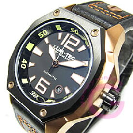 LUM-TEC/LUMTEC（ルミテック） V6 Vシリーズ 自動巻き レザーベルト ツートーン ローズゴールド メンズウォッチ 腕時計