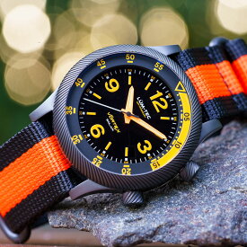LUM-TEC/LUMTEC ルミテック VORTEX SOLAR D3 ブラック×オレンジ 日本製 ソーラークォーツムーブメント搭載/VS42A movement ミリタリーウォッチ ZULU/NATOストラップ メンズ 腕時計