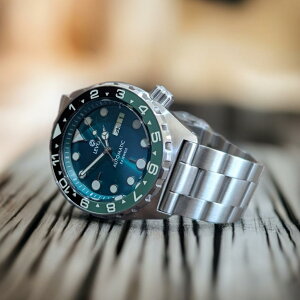 �J�X�^������ ���Ђőg���Ă����{�� �n���h���C�h�̘r���v 20�C���h�� �T�t�@�C�A�_�u���h�[�����h �@�B��/�������� SEIKO NH36 ���[�u�����g 316L�X�e�����X �G�������h�O���[�� �_�C�o�[�Y�x