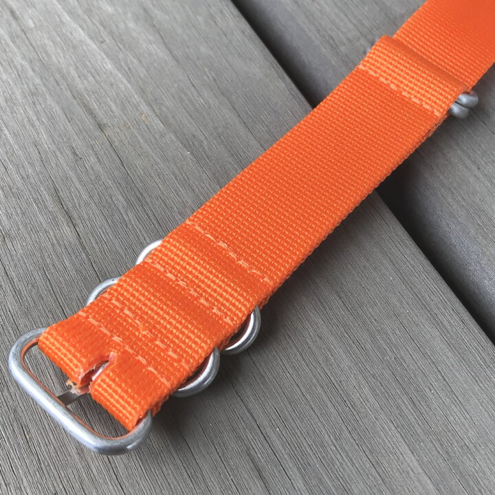 激安先着 22mm グレーオレンジNATO ミリタリーストラップ ecousarecycling.com