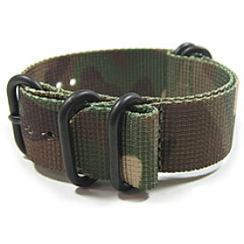 【24MM/275MM ZULU/NATOベルト】 T2N Strap T2Nストラップ CH24Z-5PCAMO 5RING PVD プレミアムナイロン レギュラーサイズ ストラップバンド カモフラ/迷彩柄 替えベルト ミリタリー 腕時計用【あす楽対応】