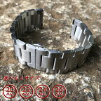 【メール便送料無料】【無垢ステンレスベルト 20MM/22MM/24MM/26MM 2025/2026/2027 】 T2N Strap/T2Nストラップ T2N-3LBS 3LINK/3連 ブラッシュ/つや消し 観音開き プッシュDバックル ステンレスブレスレット/バンド シルバー 替えベルト 腕時計用【あす楽対応】