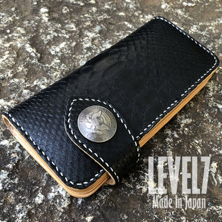 楽天市場】財布 長財布/ロングウォレット バックカット マットブラック  