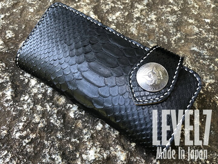楽天市場】財布 長財布/ロングウォレット バックカット マットブラック  