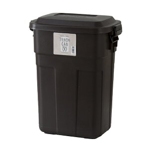 ゴミ箱 トラッシュカン 30L W39×D27×H48.6 ( ホワイト 白 ロック付 ごみ箱 分別 ダストボックス エコ 北欧 簡単 リビング キッチン シンプル カラー ミリタリー 蓋付き ストレージ ボックス 工具