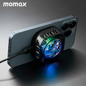 充電器 冷却ファン付きマグネットチャージャー MOMAX Playワイヤレス充電器 Play スケルトンデザイン iPhoneMagSafe対応のiPhoneRoa MM-GM1D 10P 4570047574667