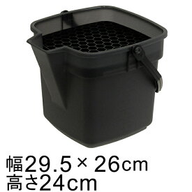 バケツとトレー 水やり革命 水やりがラクになるセット 四角 バケツ 10リットル ドレイニングトレイ プラスチック 水切り トレー