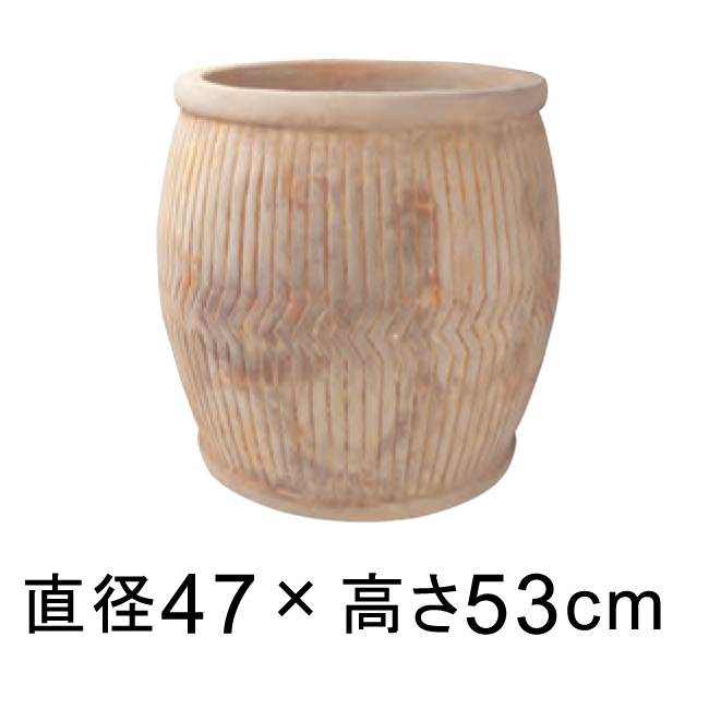 【楽天市場】縦ライン 樽型 アンティーク 素焼き鉢 テラコッタ鉢