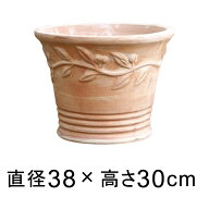 【楽天ランキング受賞】 訳あり 植木鉢 おしゃれ オリーブポット 素焼き鉢 テラコッタ 鉢 大 38cm 17リッ…