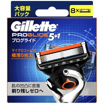 楽天市場】ジレット フュージョン5＋1 プログライド 替刃 8コの通販