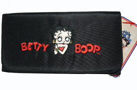 ベティー（ベティ）ブープ　BETTY BOOP長財布　財布　ベティーブープ　つるっとした布製　刺繍