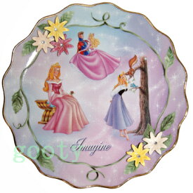 眠れる森の美女　オーロラ姫　絵皿IMAGINE：Sleeping BeautyWISHES REALLY DO COME TRUE限定製作品