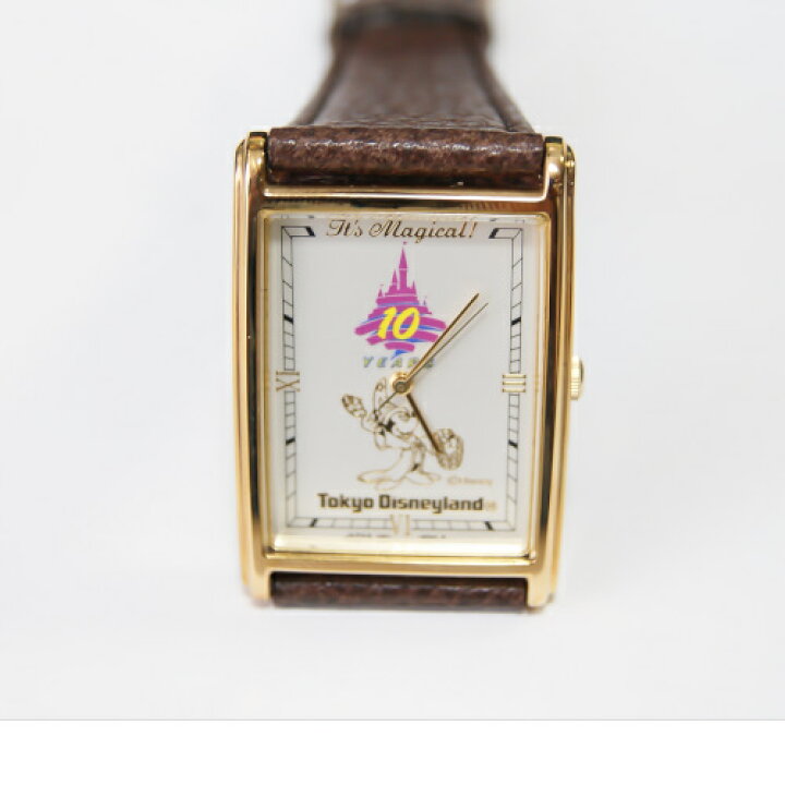 楽天市場 Tdl １０周年記念東京ディズニーランド 創立１０周年1993年４月15日招待客用 非売品 ノベルティーミッキーマウス ディズニーミッキーマウス 腕時計 時計 記念時計 グッティー 楽天市場店