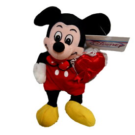 Mickey Mouse　ミッキーマウス　ぬいぐるみバレンタインミッキーVAL MICKEY ミッキーマウス　ビーンバッグ　縫いぐるみアメリカより直輸入